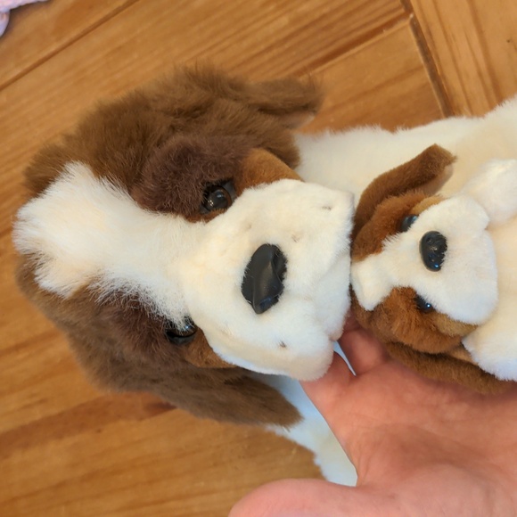11" H Stuffed St. Bernard and Pup by Kids of America - Picture 2 of 10